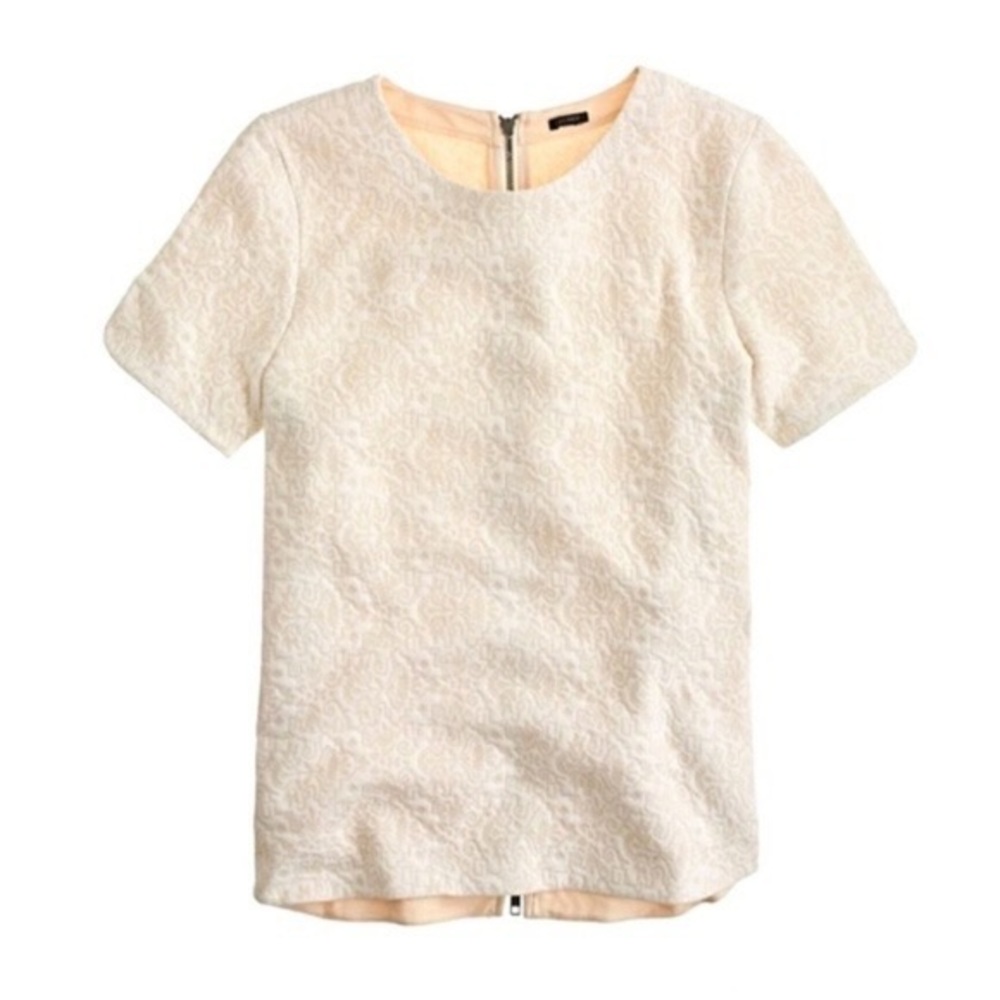 ⭐️ J. Crew Jacquard Short Sleeve Sweatshirt S
